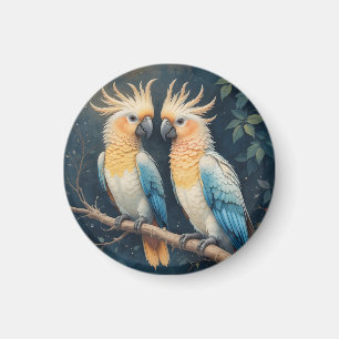 Imán Pareja Cockatoo Parrot