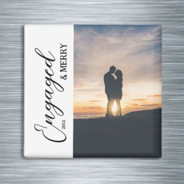 Imán Pareja comprometida y alegre Foto (Subido por el creador)
