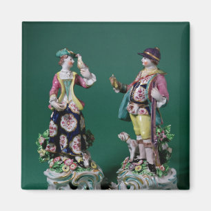 Imán Pareja de figuras de Bow de un deportista