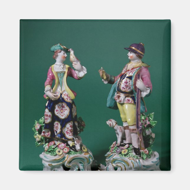 Imán Pareja de figuras de Bow de un deportista (Frente)