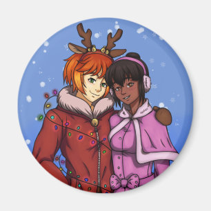 Imán Pareja de navidades