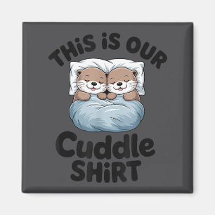 Imán Pareja de Nutria Adorable Este Es Nuestro Abrazo