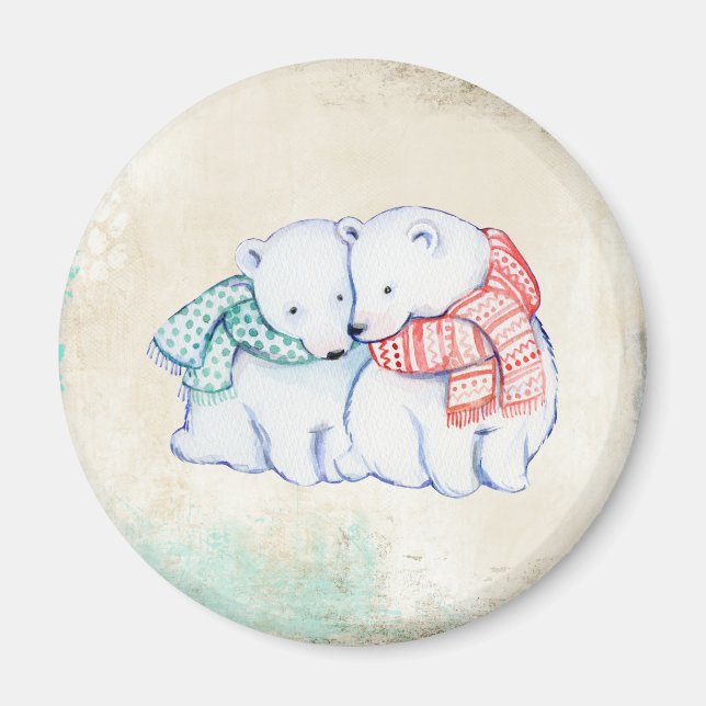 Imán Pareja de osos polares (Frente)
