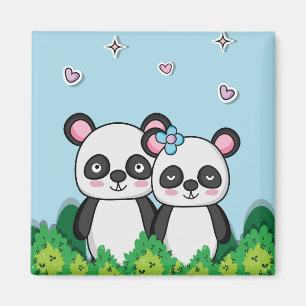 Imán Pareja de Pandas