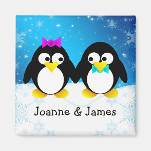 Imán Pareja de pingüinos