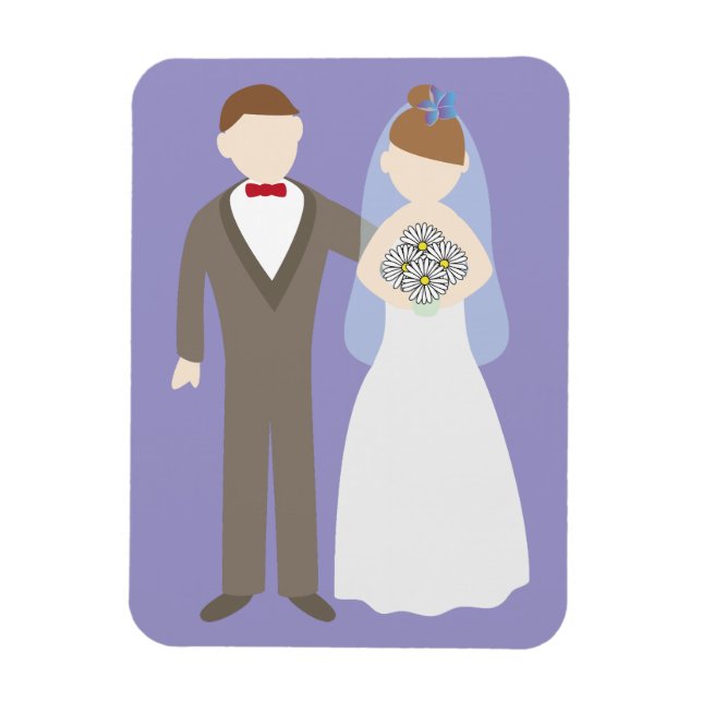 Imán Pareja de recién casados (Vertical)