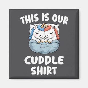 Imán Pareja de Unicornios Adorables Este Es Nuestro Abr