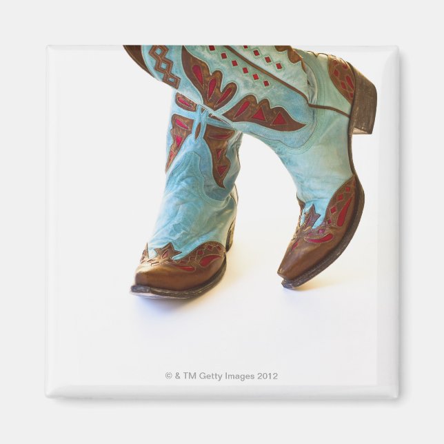 Imán Pareja de zapatos de vaquero 3 (Frente)