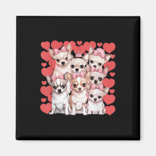 Imán Pareja Día de San Valentín del corazón de Chihuahu