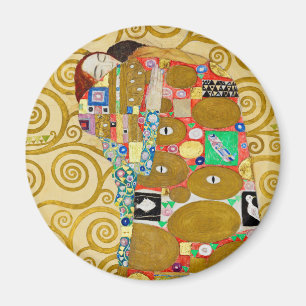 Imán Pareja Gustav Klimt Cumplimiento Nouveau