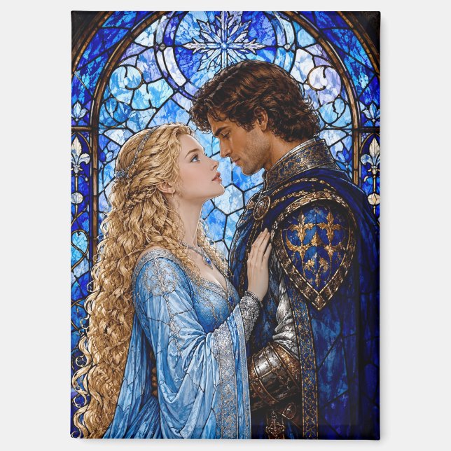 Imán Pareja medieval mirando (Anverso)