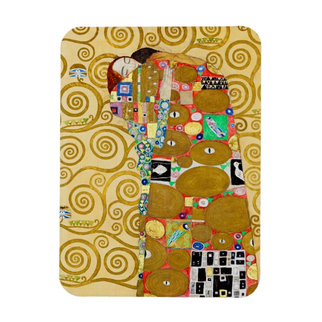 Imán Pareja Nouveau de Cumplimiento de Gustav Klimt (Vertical)