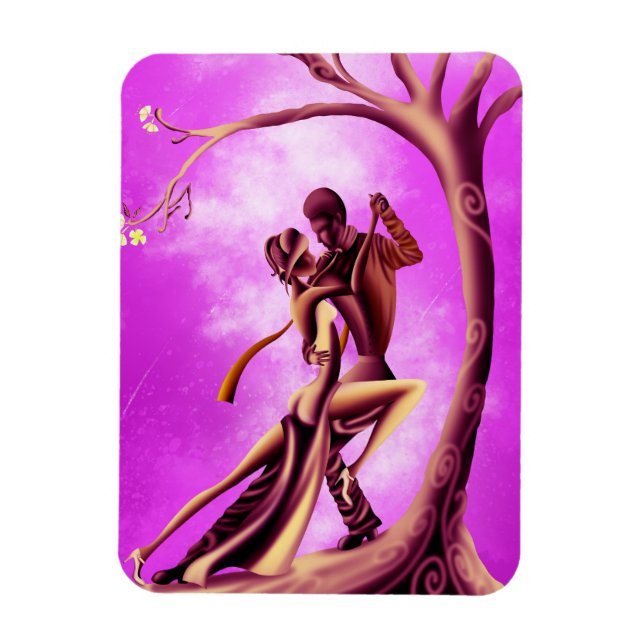 Imán Pareja Romántica Baila el Tango  (Vertical)