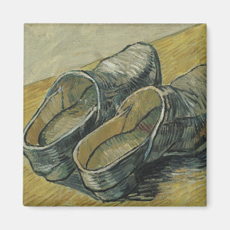 Imán Pareja Van Gogh de Clogs de cuero (F607) Bella Art
