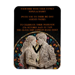 Imán parejas bodas personalizadas