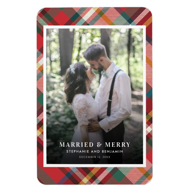 Imán Parejas navidades foto casadas y feriados (Vertical)