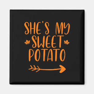 Imán Parejas que juegan con el Día de Acción de Gracias