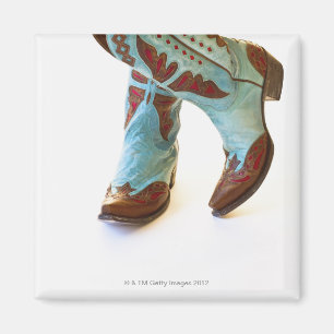 Imán Pares de los zapatos 3 del vaquero