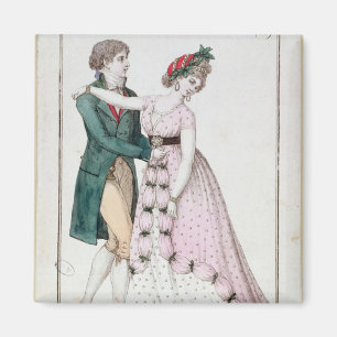 Imán Pares elegantes que bailan el vals