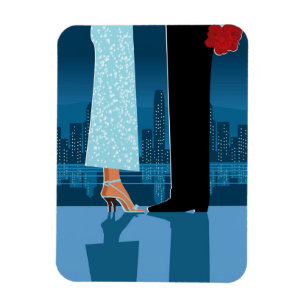 Imán Pares románticos en ciudad