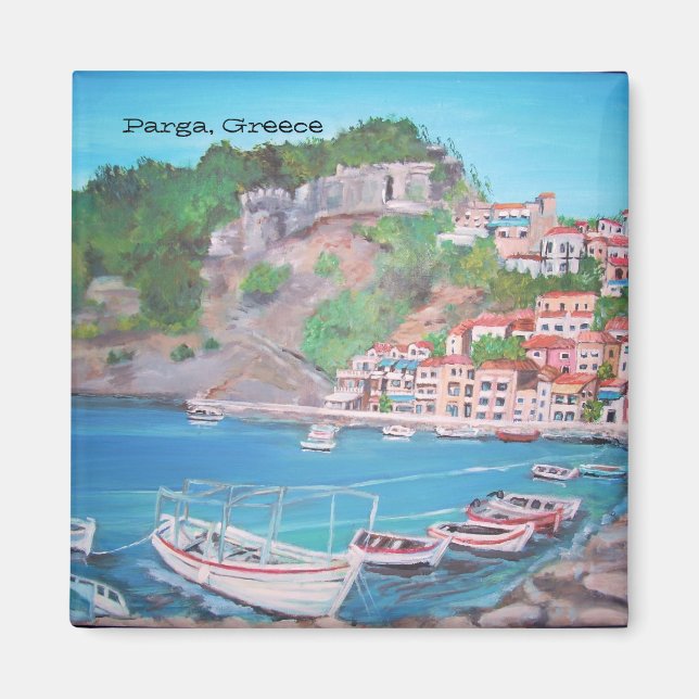 Imán Parga, Grecia - Magnet (Frente)