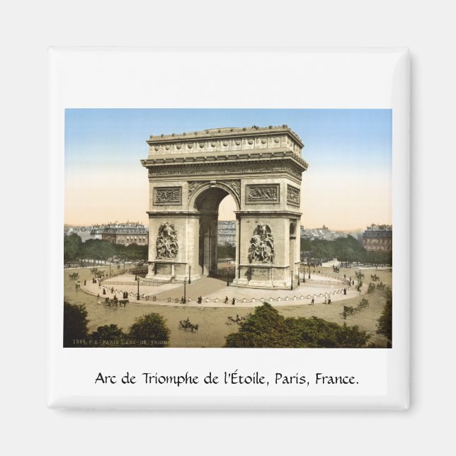 Imán París Antiguo Francia, Arco de Triunfo (Frente)
