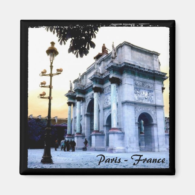 Imán París, Arco de Triunfo, Francia (Magnet) (Frente)