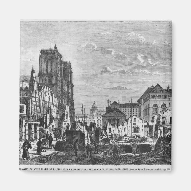 Imán París, demolición de una parte de la Ciudad (Frente)