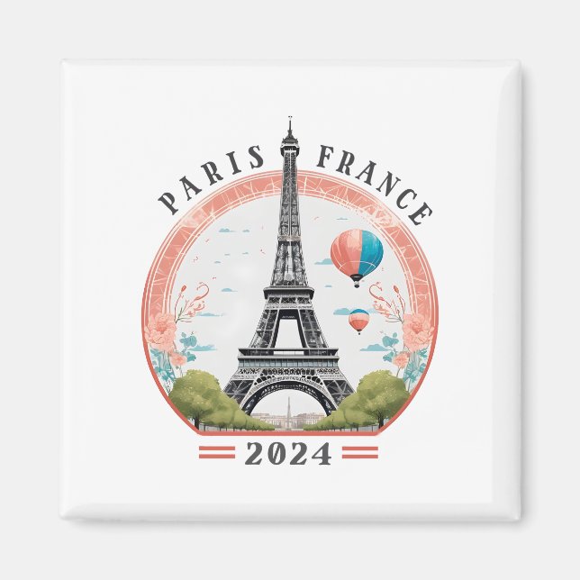 Imán Paris Francia 2024 Fleece Blankets, Torre Eiffel (Frente)