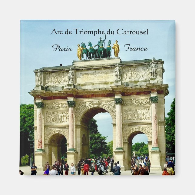 Imán París Francia - Arco de Triunfo del Carrousel (Frente)