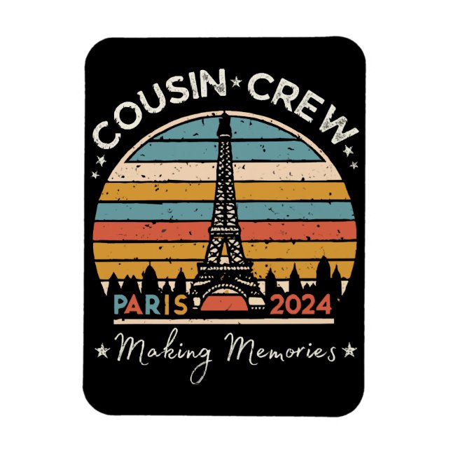 Imán París Francia Creando Recuerdos 2024 (Vertical)