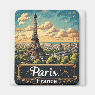 Imán 🧲 París Francia Recuerdo de viaje europeo Recuerd