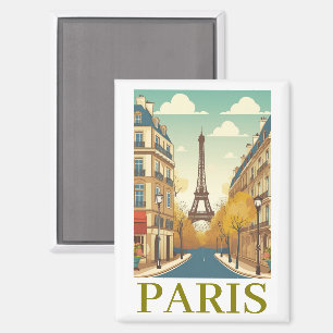 Imán París minimalista Francia Torre Eiffel parisina