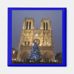 Imán París - Notre Dame en el navidad