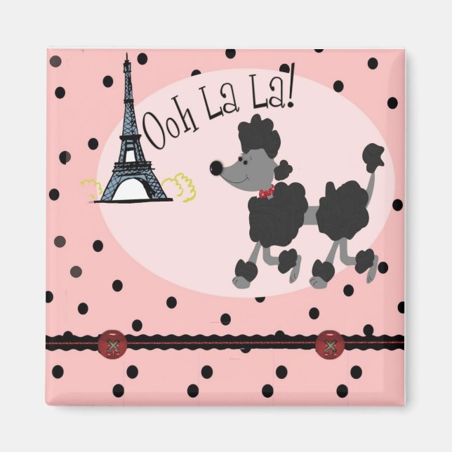 Imán Paris Poodle (Frente)