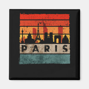Imán Paris Skyline Eiffel Tower France Souvenir Paris