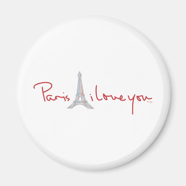 Imán París te amo (Frente)