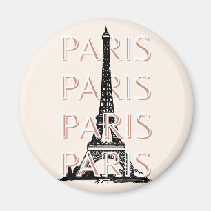 Imán París Viajes arte, Viajes de arte, Pastel, Minimal