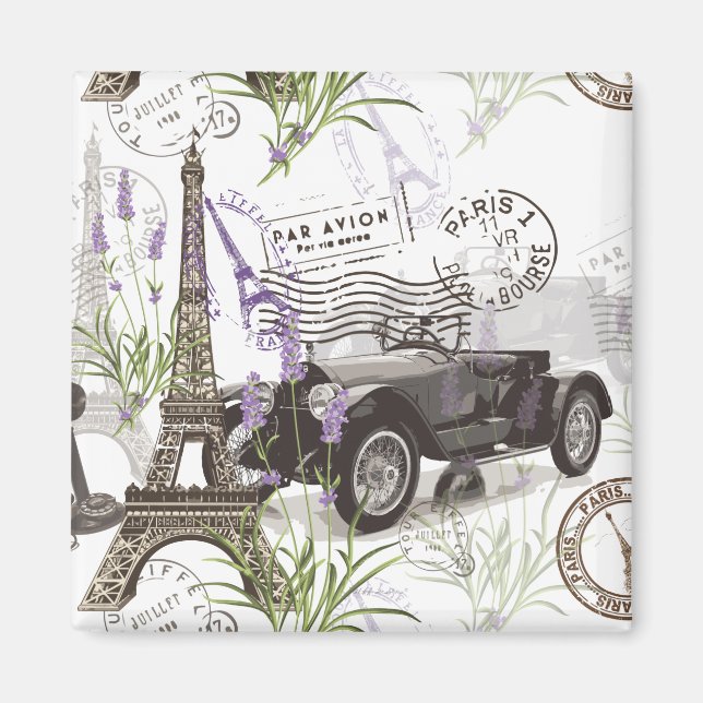 Imán París vintage (Frente)