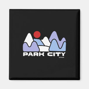 Imán Park City Utah Mountain Senderismo Esquí Deporte I