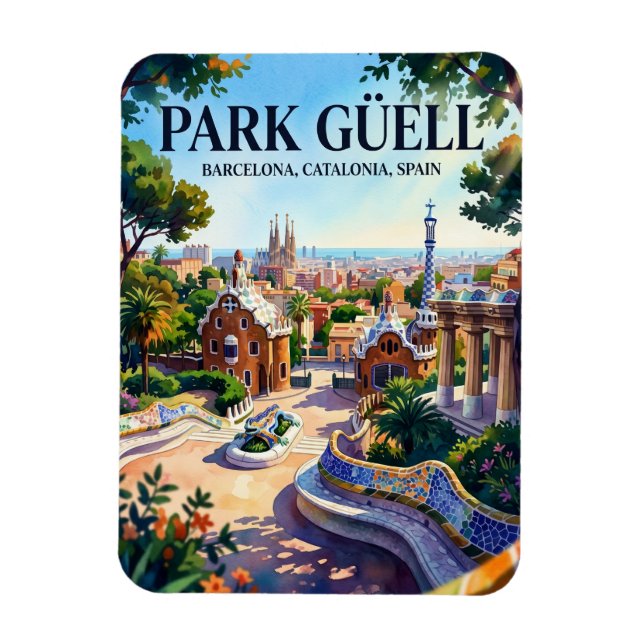 Imán Park Güell, Barcelona, Cataluña, España España (Vertical)