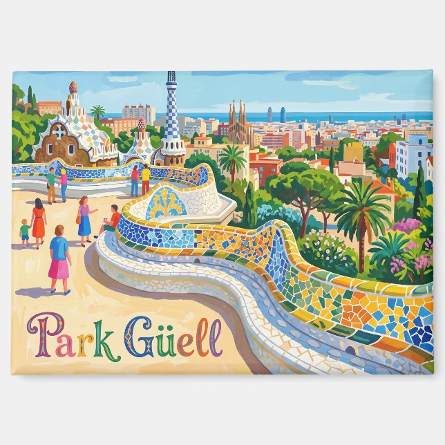 Imán Park Güell España (Anverso)