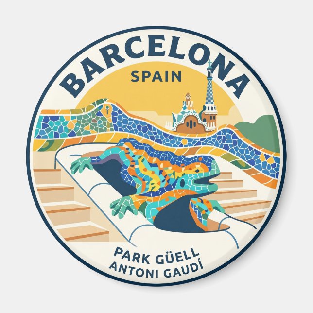 Imán Park Güell España (Frente)