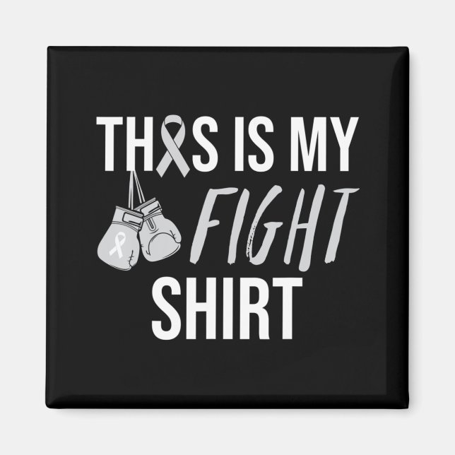 Imán Parkinson Awareness Gray Ribbon (Frente)