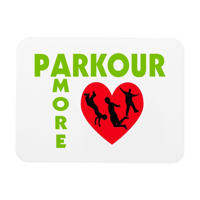 Imán Parkour Amore con corazón (Horizontal)