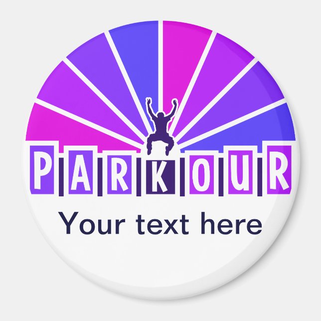 imán PARKOUR, personalizar (Frente)