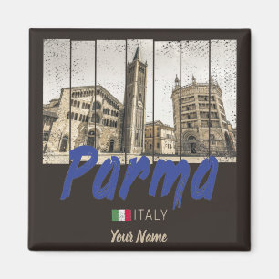 Imán Parma Emilia-Romagna Italia Vintage Souvenir