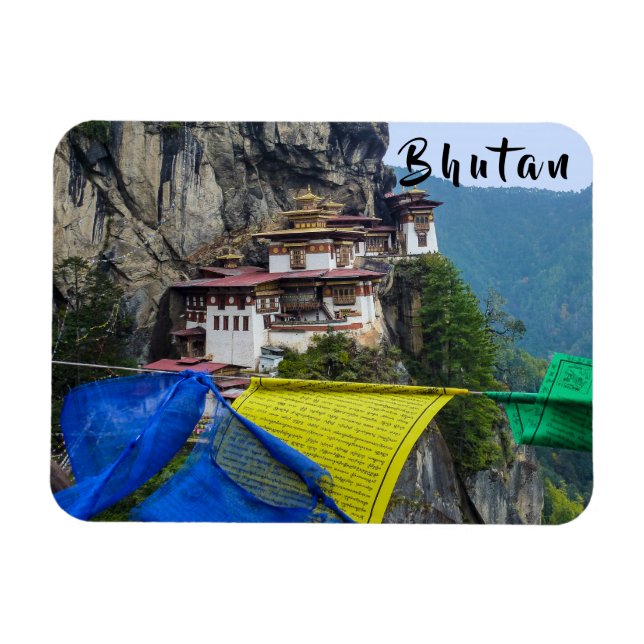 Imán Paro Taktsang: El monasterio nido del tigre - Butá (Horizontal)