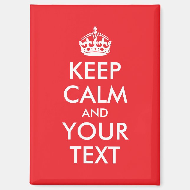 Imán Parodia de la calma roja y blanca (Anverso)