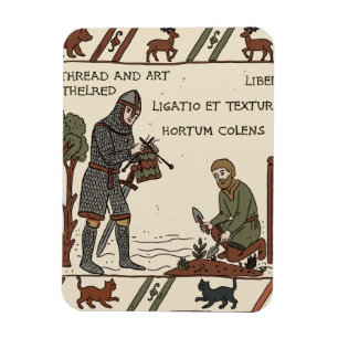 Imán parodia de la tapicería de bayeux